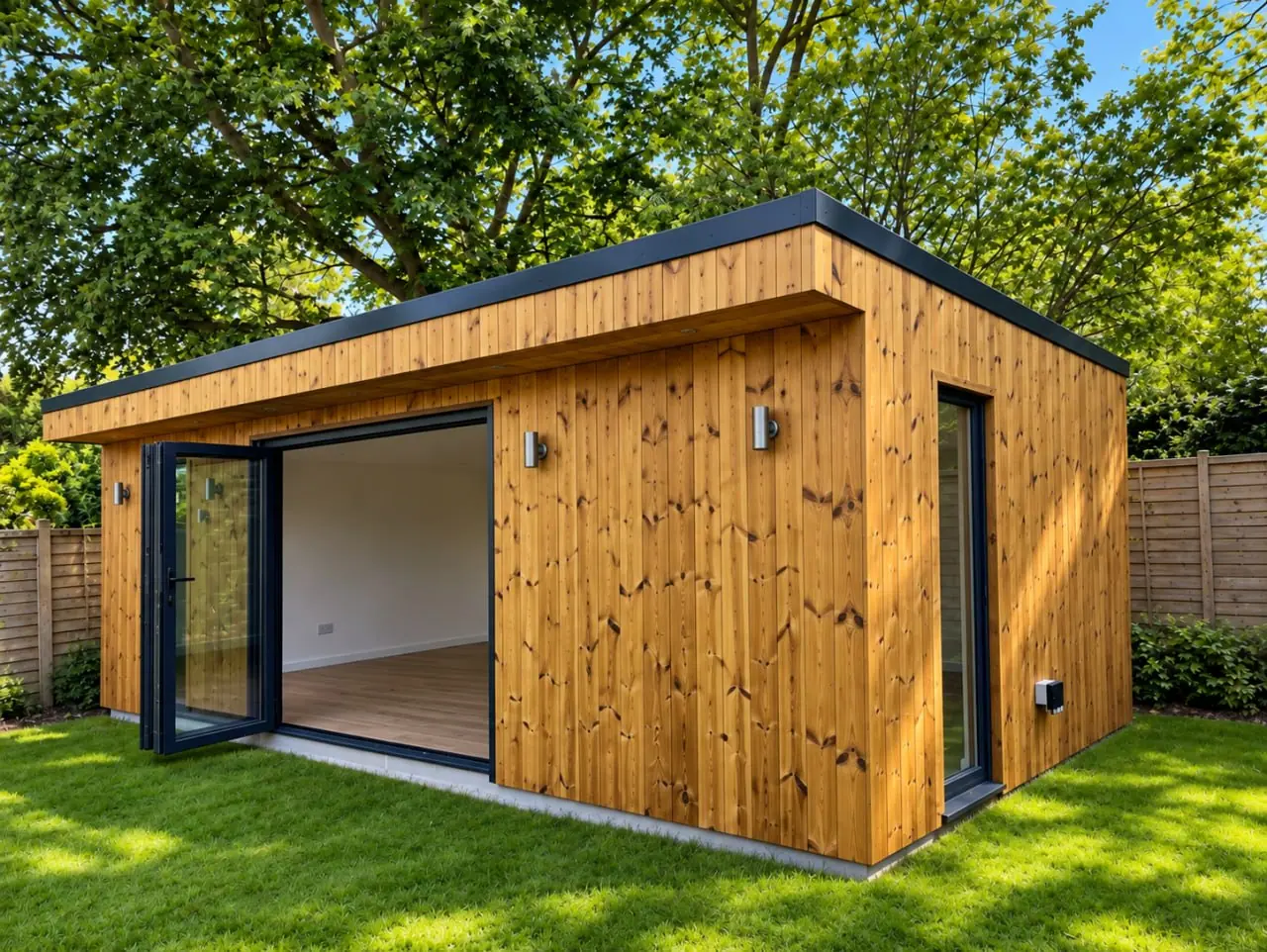 Timber Room Set on Lawn