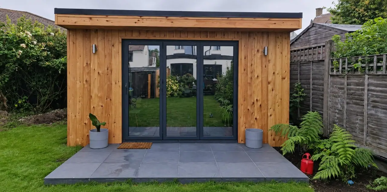 Garden Room with Lawn and Border