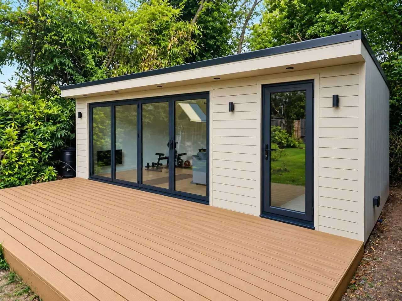 Light-filled garden office