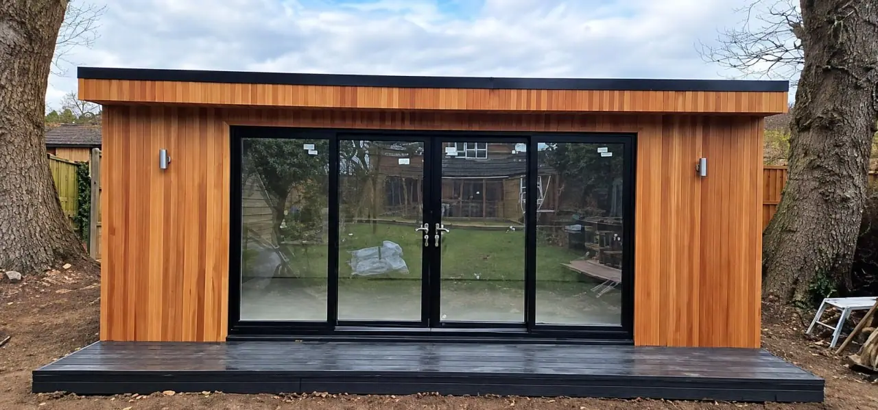 Long Timber Room with Glazed Front