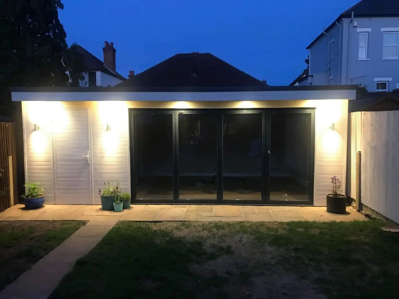 Garden Room with Evening Lighting