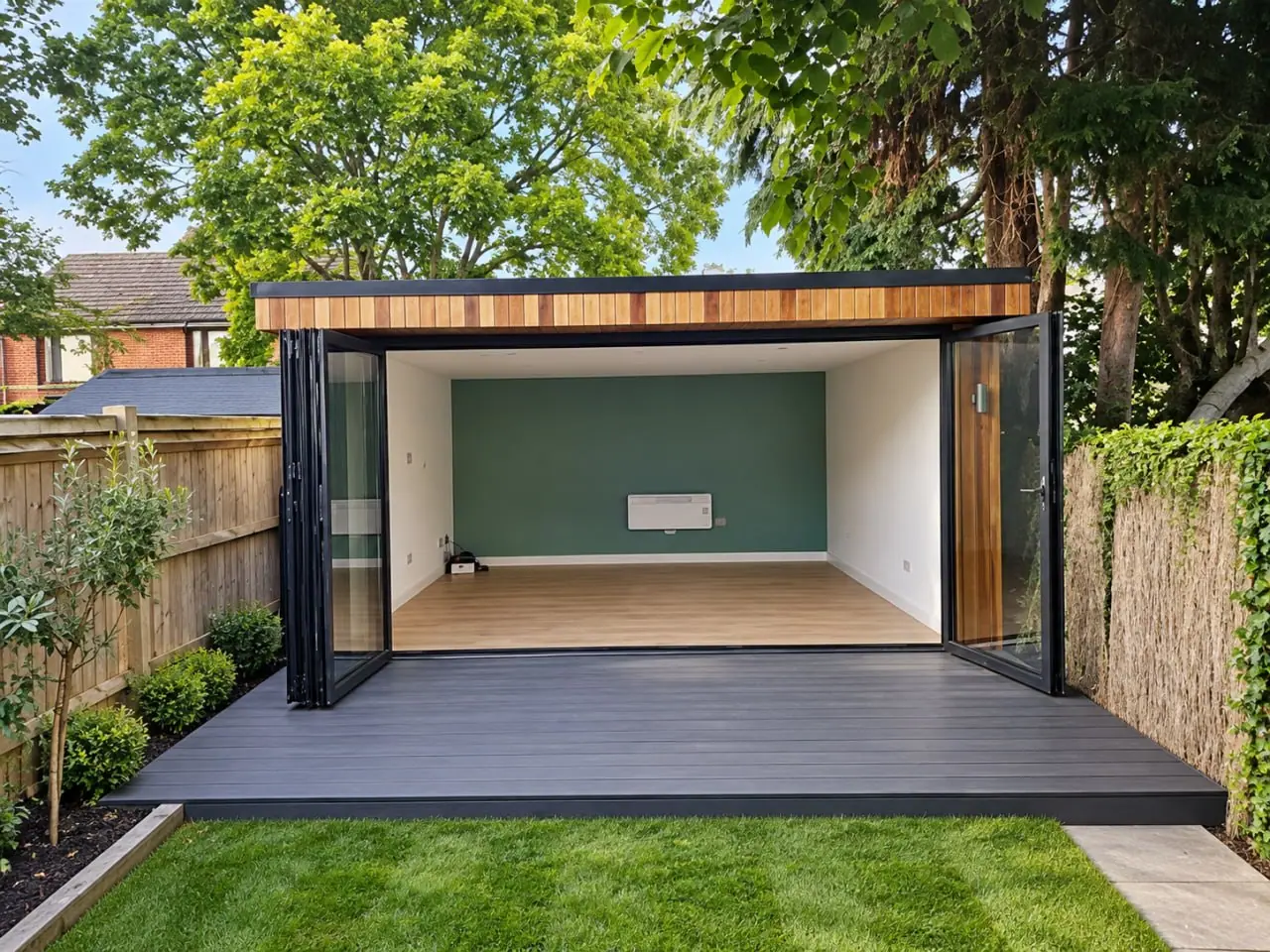 Covered Garden Building and Lawn