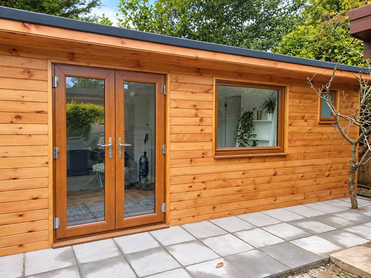 Timber Room with French Doors