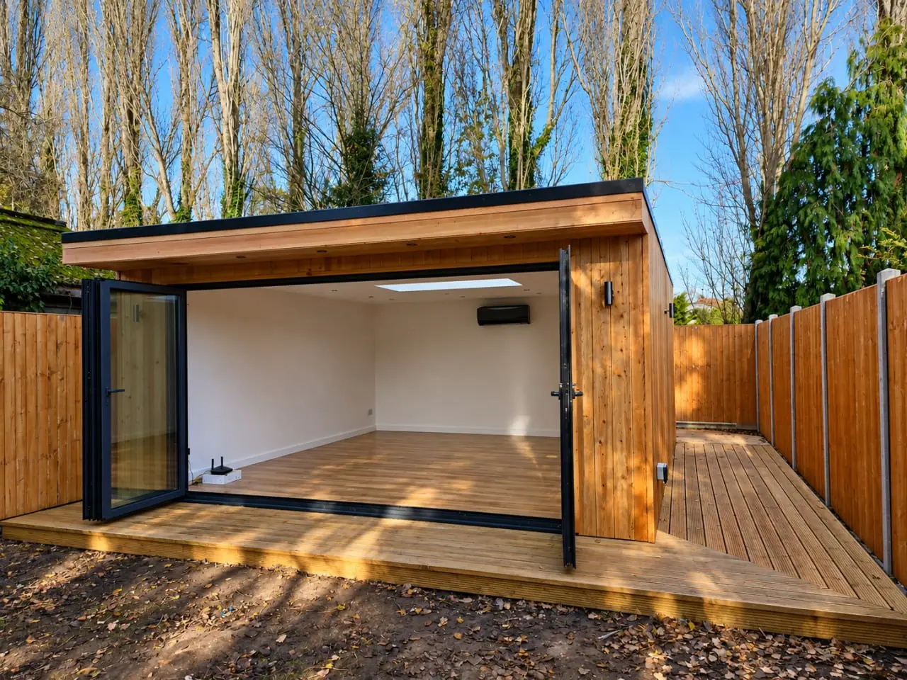 Garden Building with Folding Doors