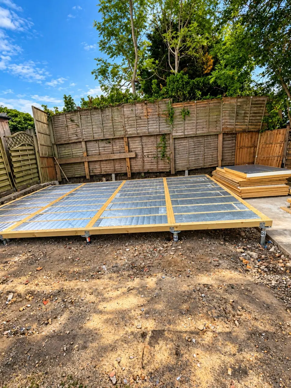 Insulated floor structure